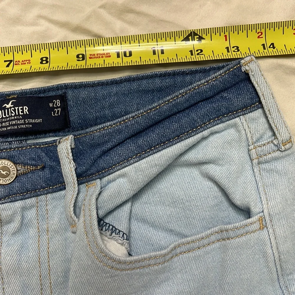 Patchwork Hollister denim jeans 🩵 - Picture 8 of 9